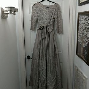 Taupe Evening Gown/Bridesmaid Dress